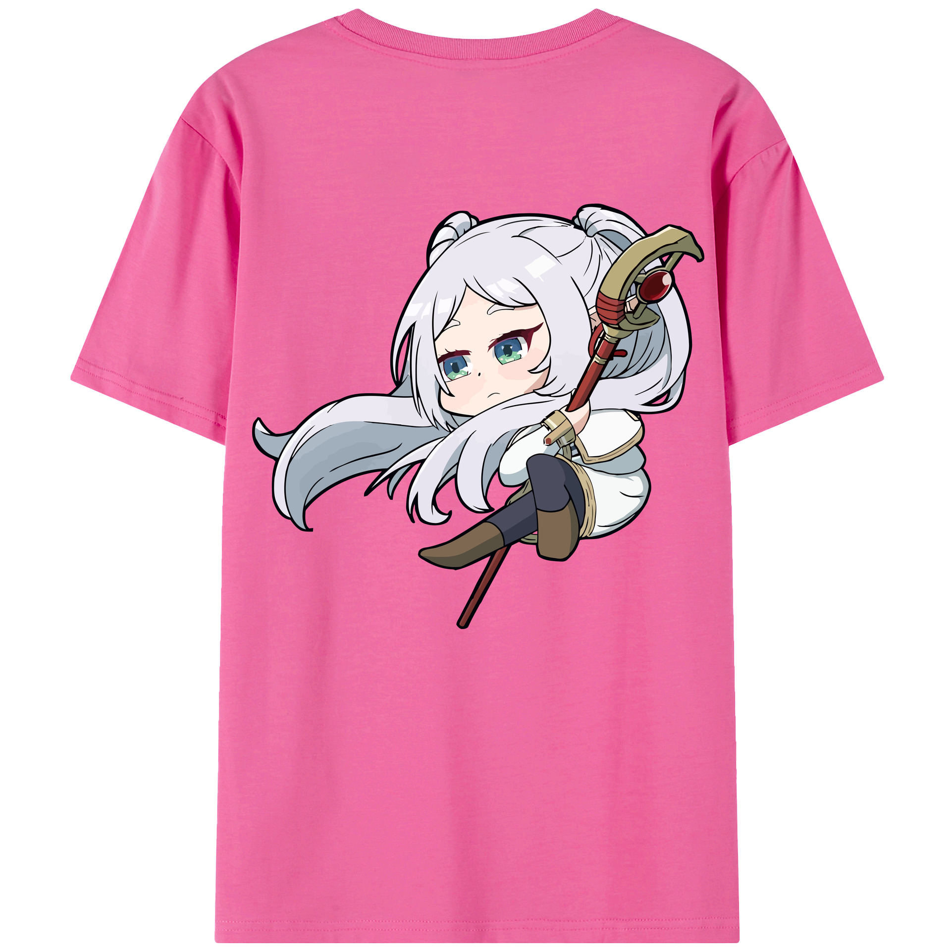 （画像用） 葬送のフリーレン Frieren レディース半袖Tシャツ(バックプリント)